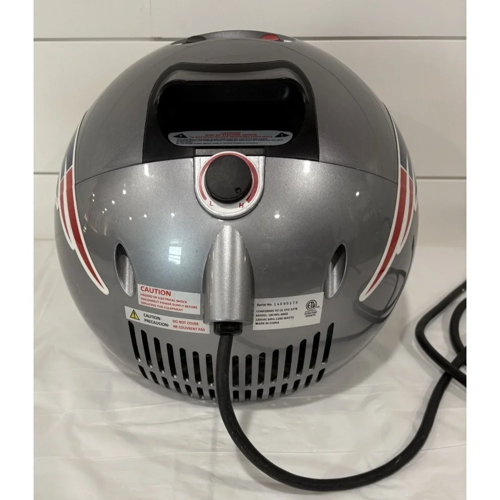NFL New England Patriots Helmet Infrared Space Heater 600W-1200W TESTED & WORKS!